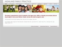 Tablet Screenshot of highlandfp.com